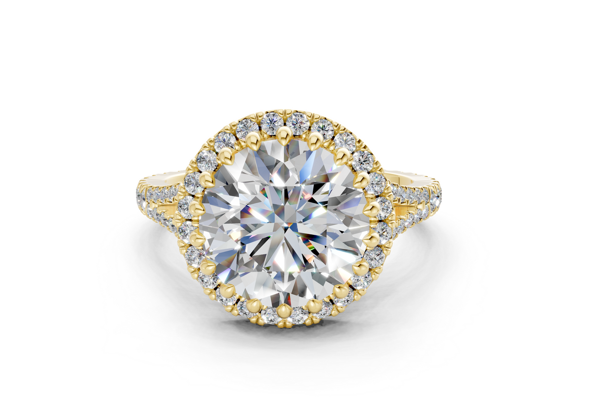 The Bleeker Halo Engagement Ring