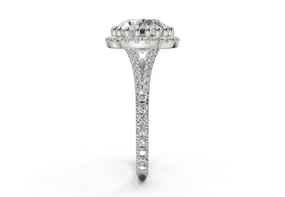 The Bleeker Halo Engagement Ring