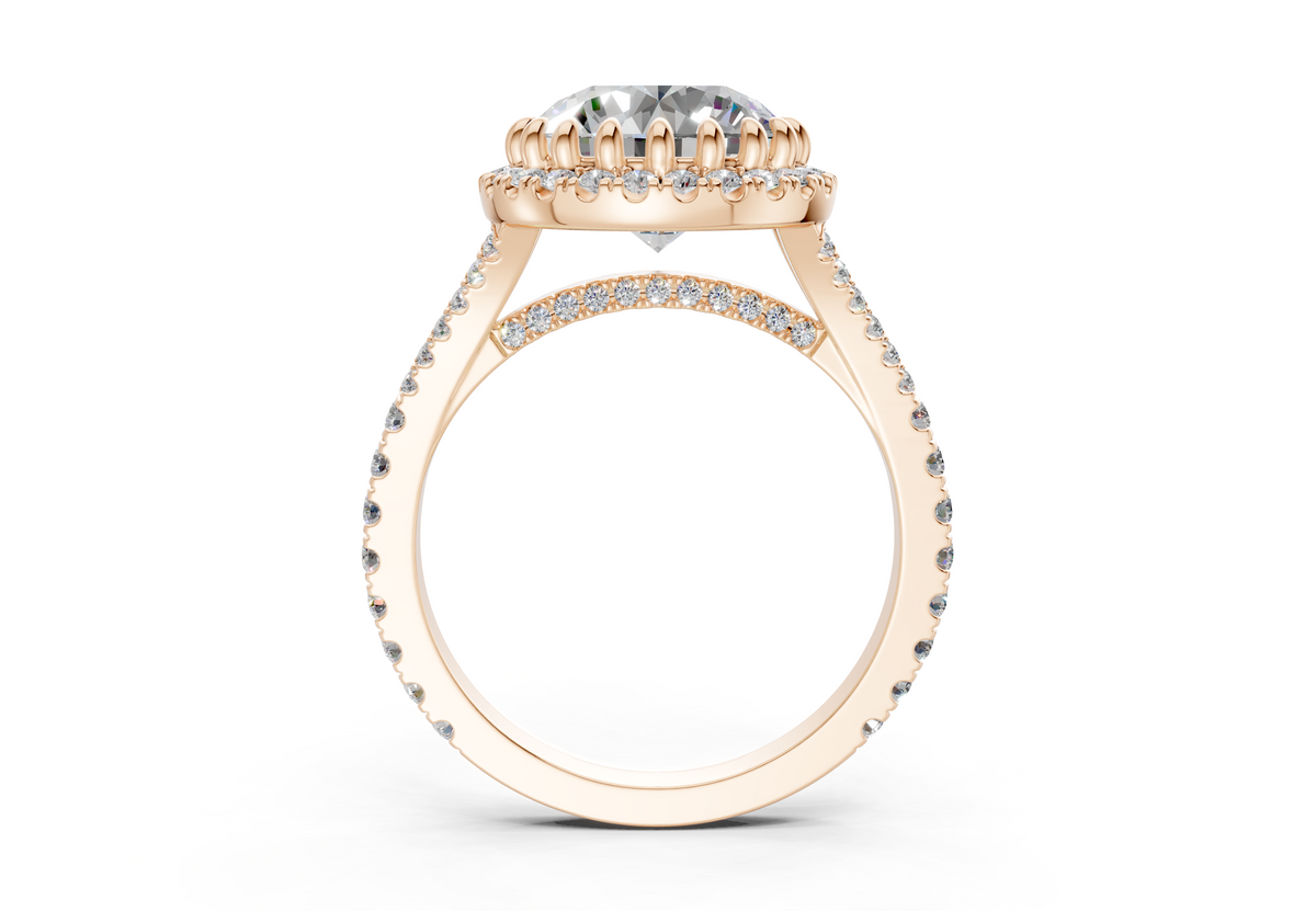 The Bleeker Halo Engagement Ring