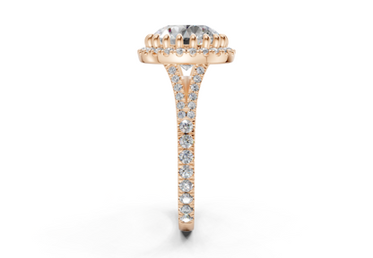 The Bleeker Halo Engagement Ring
