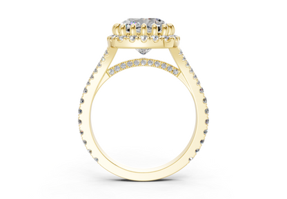 The Bleeker Halo Engagement Ring