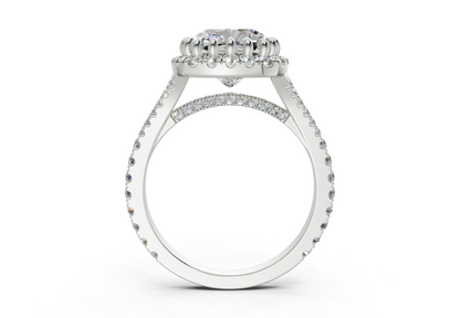 The Bleeker Halo Engagement Ring