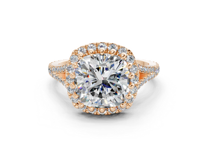 The Bleeker Halo Engagement Ring