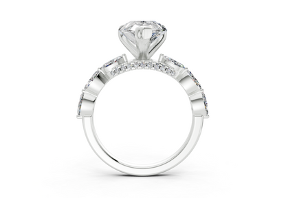 Liana Diamond Accent Pear Cut 2mm Engagement Ring
