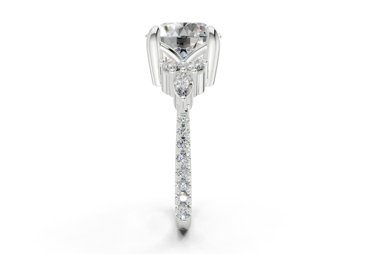 The Hudson Pavé Signature Engagement Ring
