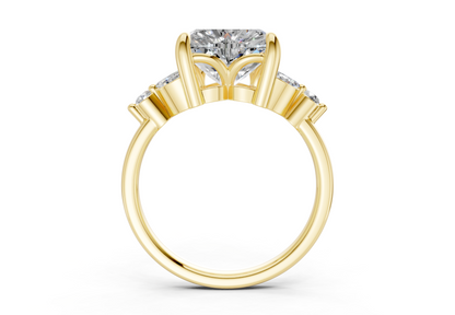Elysium Diamond Accent Heart Cut 1.9mm Engagement Ring