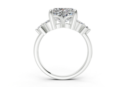 Elysium Diamond Accent Heart Cut 1.9mm Engagement Ring