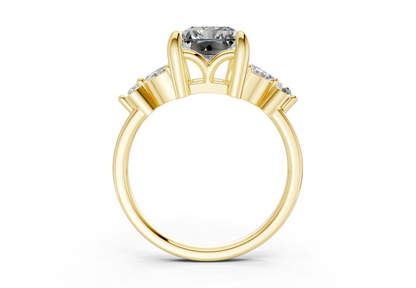 Elysium Diamond Accent Radiant Cut 1.9mm Engagement Ring