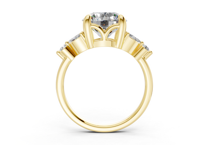 Elysium Diamond Accent Round Cut 1.9mm Engagement Ring