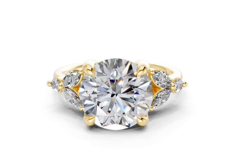 Elysium Diamond Accent Round Cut 1.9mm Engagement Ring