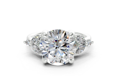 Elysium Diamond Accent Round Cut 1.9mm Engagement Ring