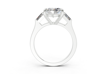Isla Diamond Three Stone Marquise Cut 1.8mm Engagement Ring