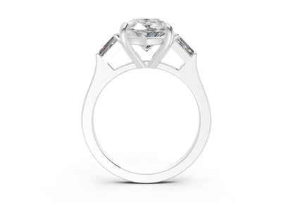 Isla Diamond Three Stone Pear Cut 1.8mm Engagement Ring