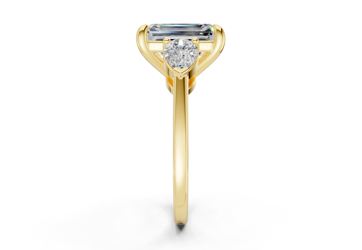 Vara Three Stone Engagement Ring