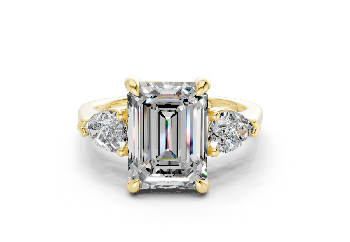 Vara Three Stone Engagement Ring