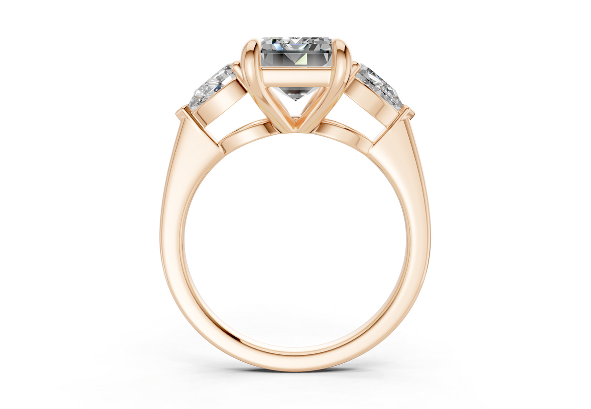 Vara Three Stone Engagement Ring