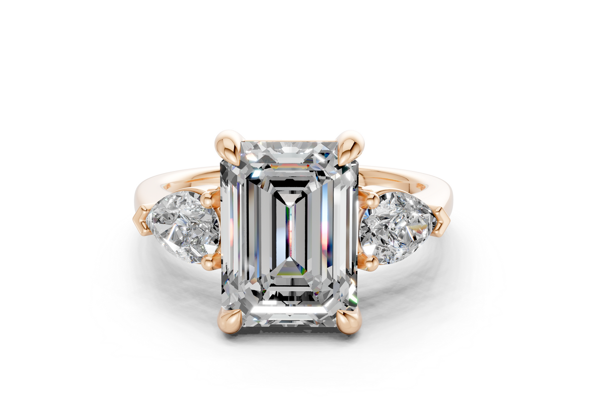 Vara Three Stone Engagement Ring