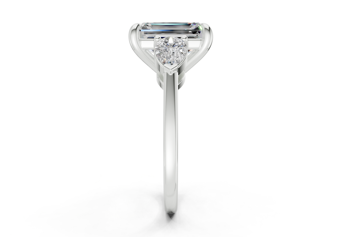 Vara Three Stone Engagement Ring