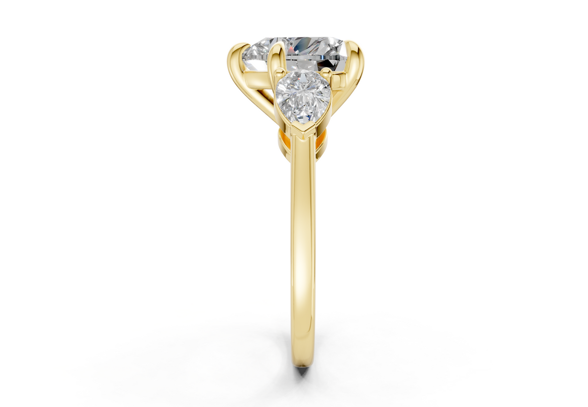 Vara Three Stone Engagement Ring