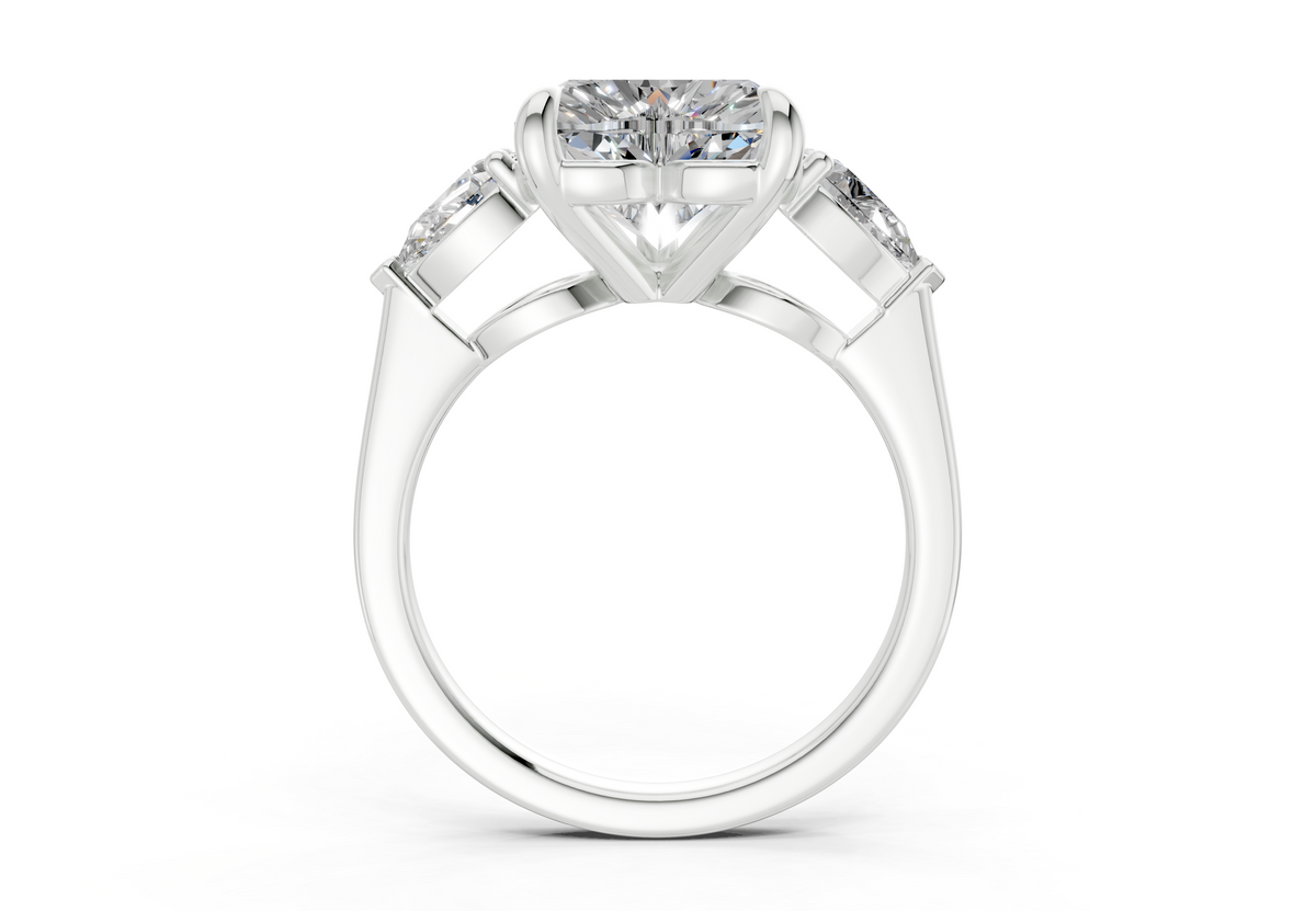 Vara Three Stone Engagement Ring