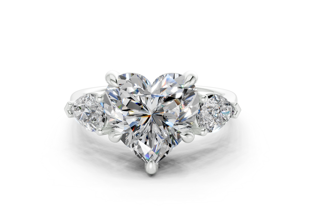 Vara Three Stone Engagement Ring