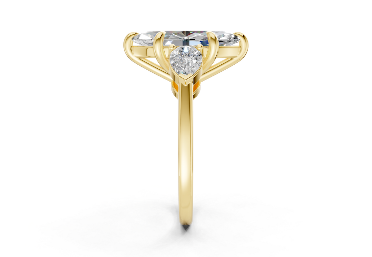 Vara Three Stone Engagement Ring