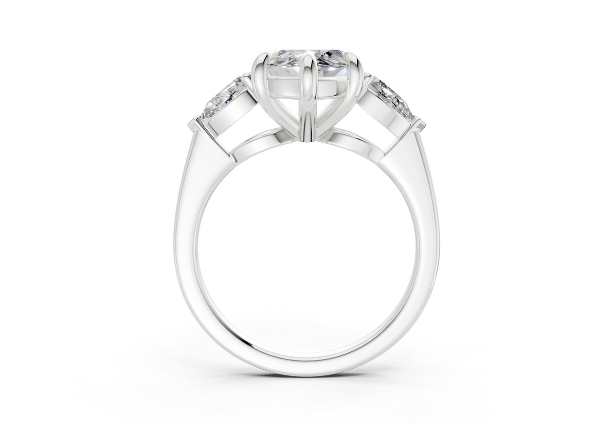 Vara Three Stone Engagement Ring