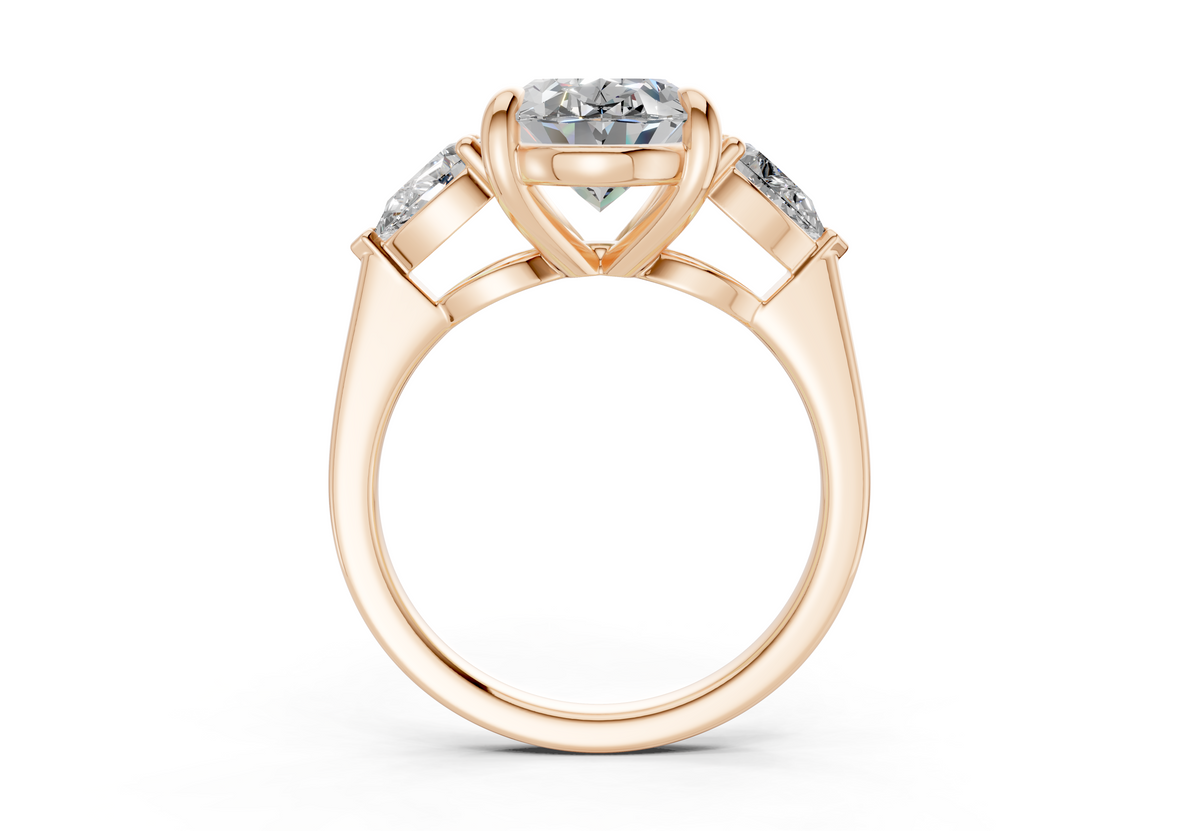 Vara Three Stone Engagement Ring