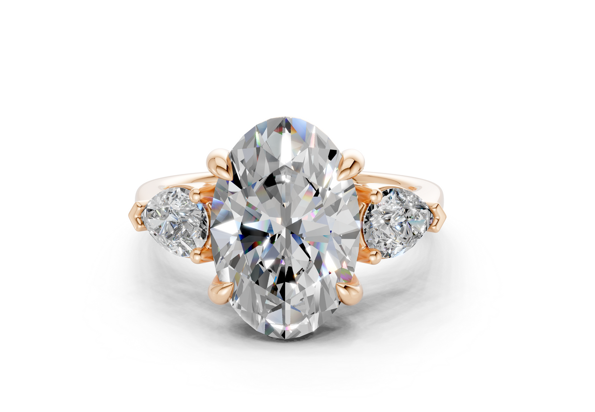 Vara Three Stone Engagement Ring