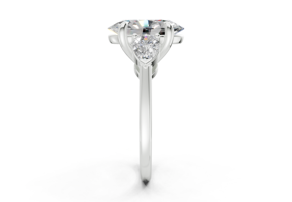 Vara Three Stone Engagement Ring