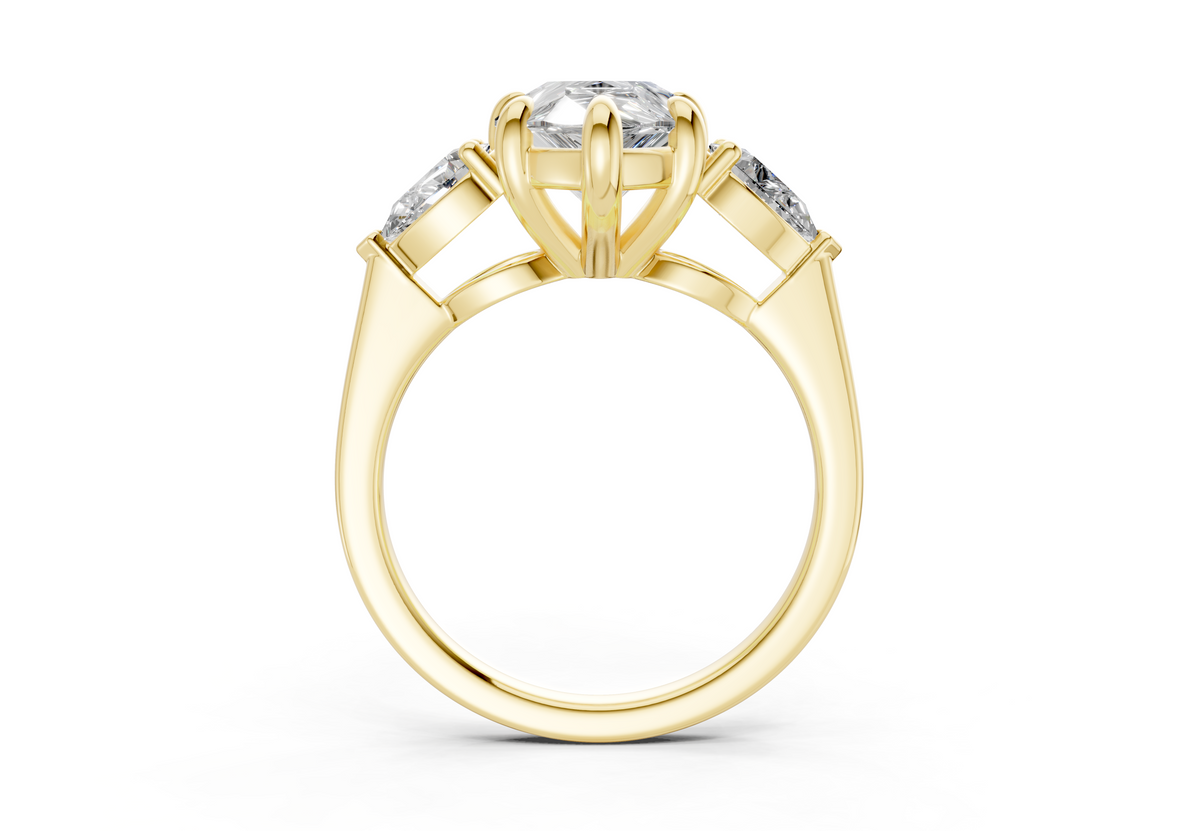 Vara Three Stone Engagement Ring