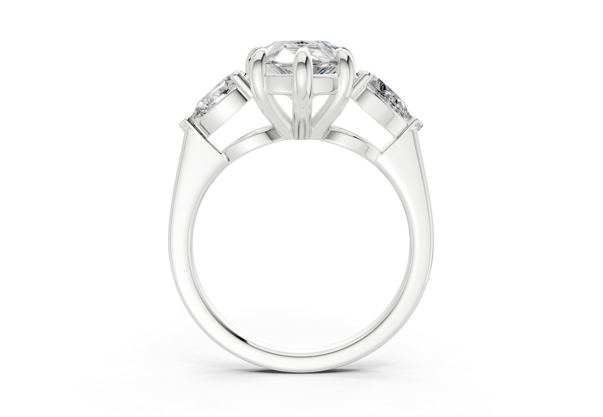 Vara Three Stone Engagement Ring