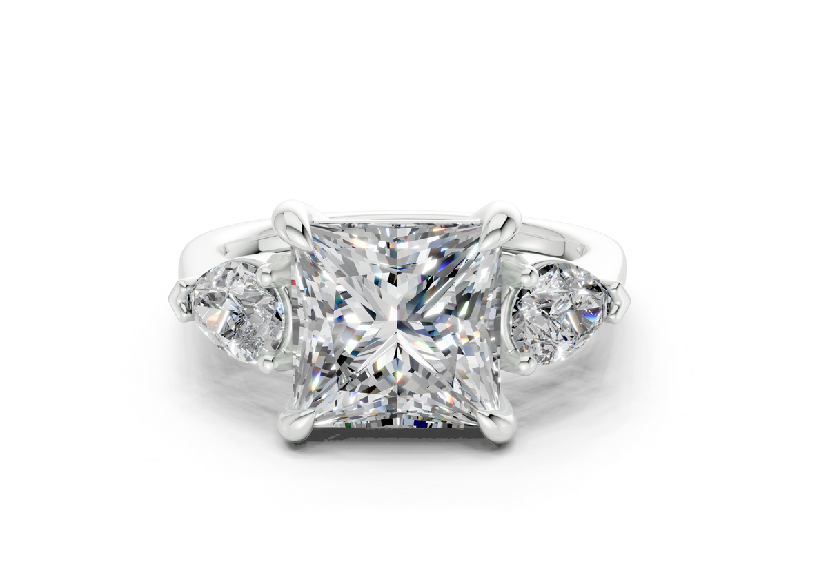 Vara Three Stone Engagement Ring