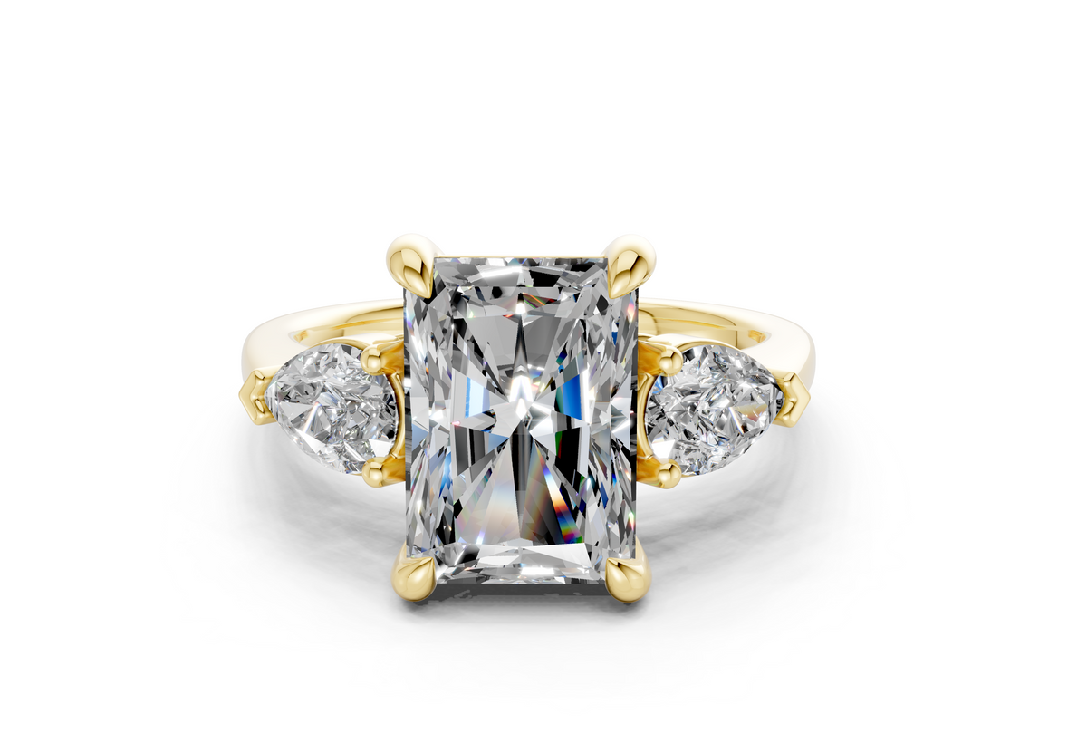 Vara Three Stone Engagement Ring