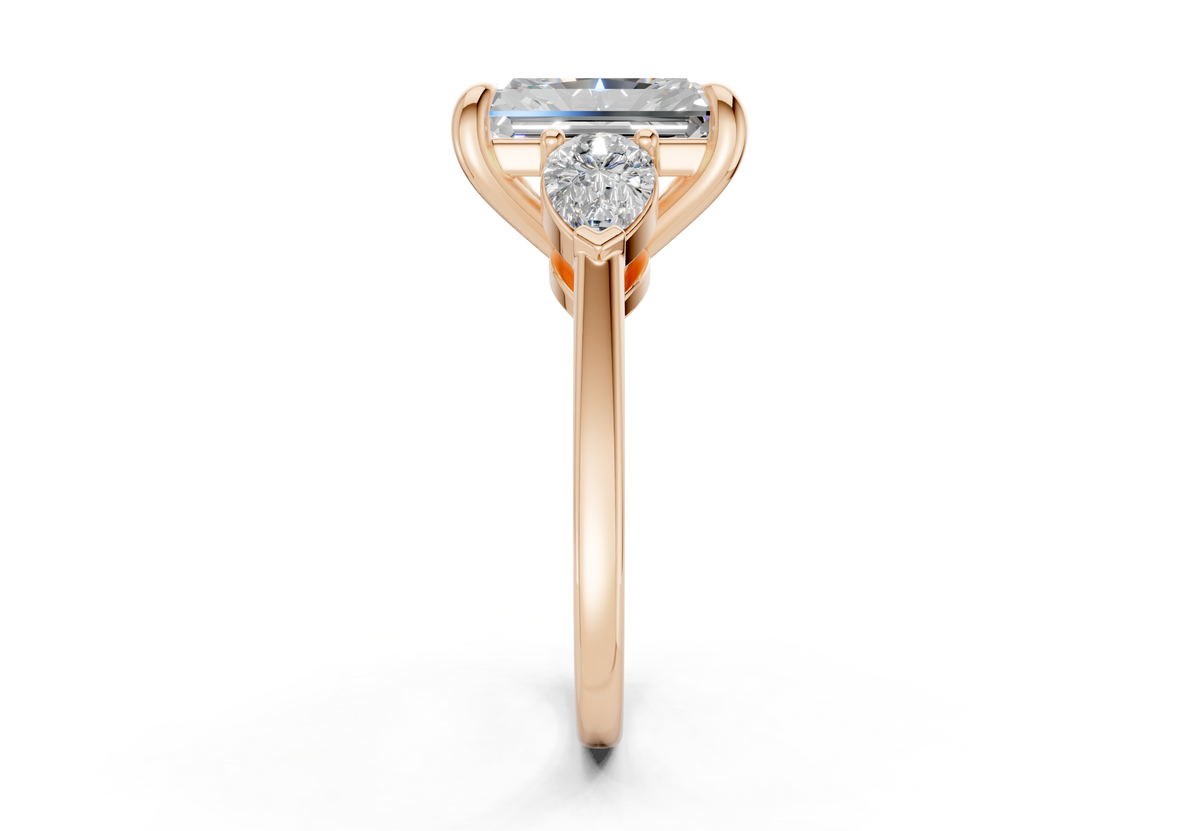 Vara Three Stone Engagement Ring
