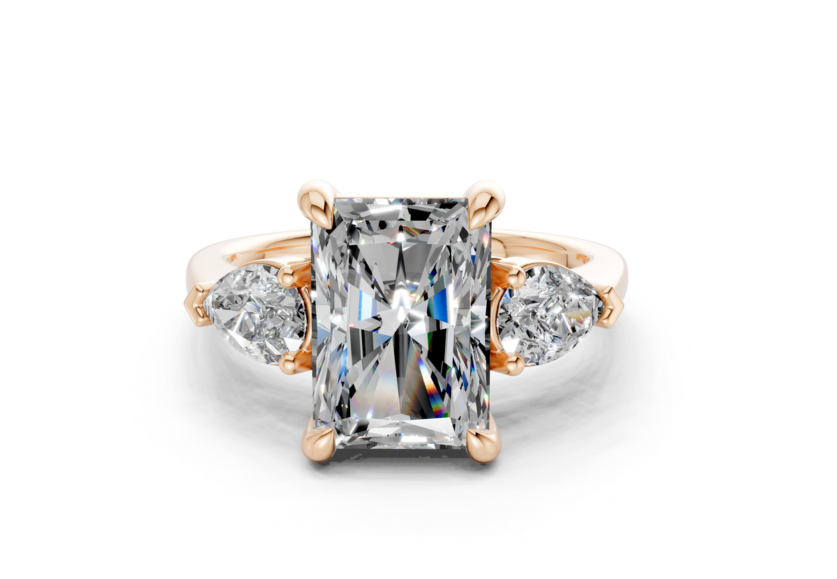 Vara Three Stone Engagement Ring
