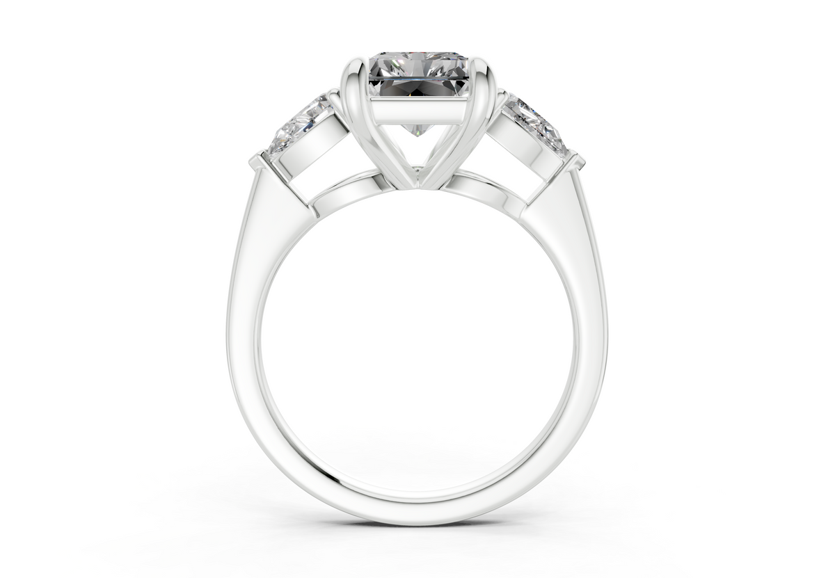 Vara Three Stone Engagement Ring