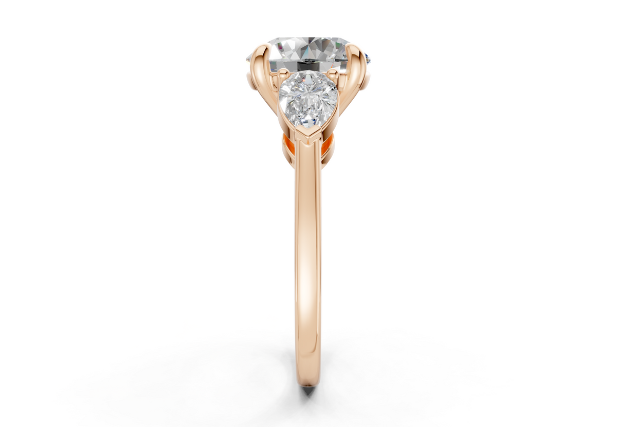 Vara Three Stone Engagement Ring