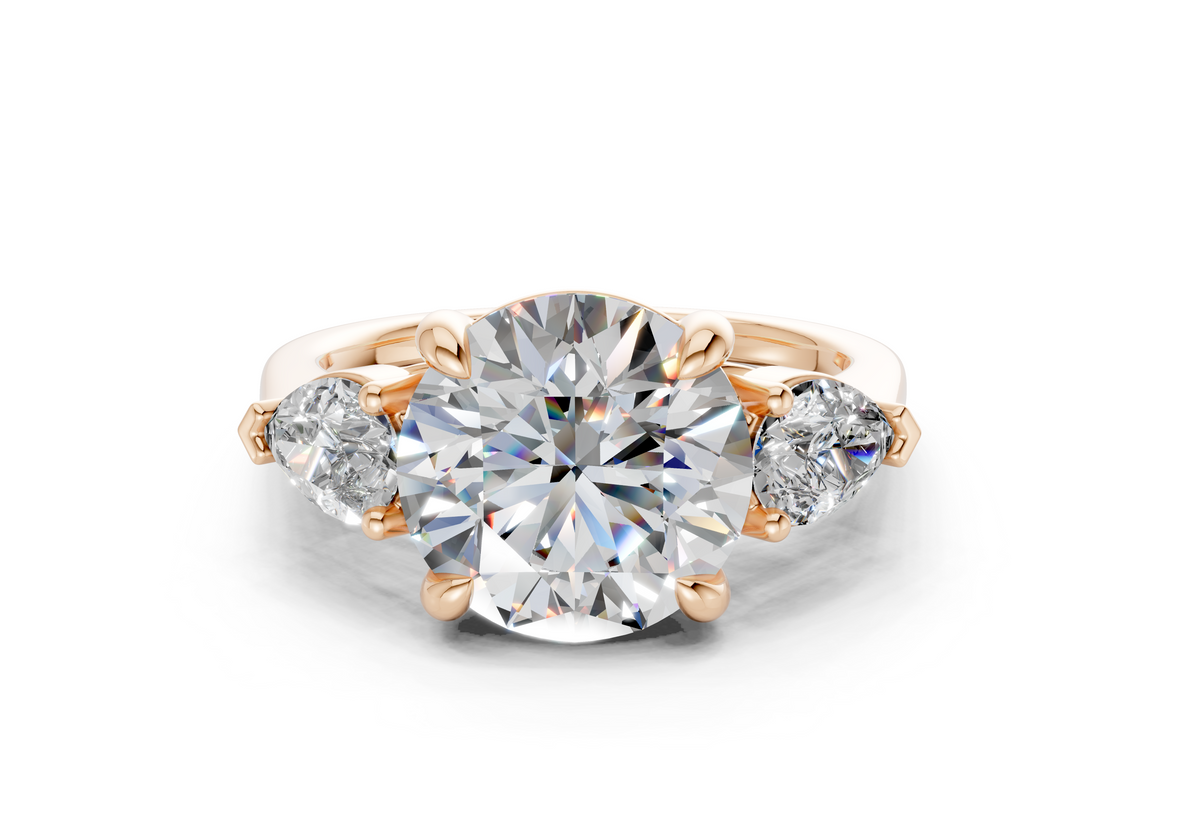 Vara Three Stone Engagement Ring
