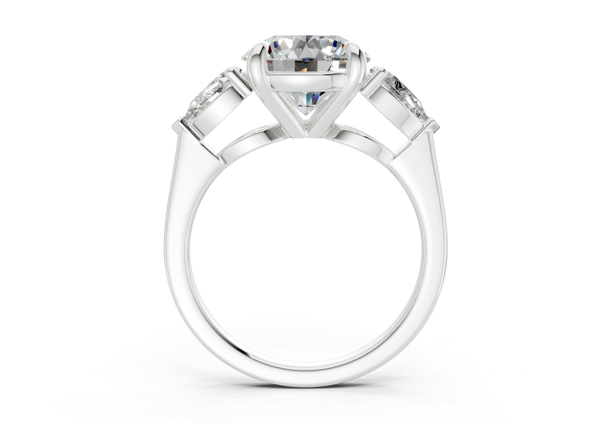 Vara Three Stone Engagement Ring