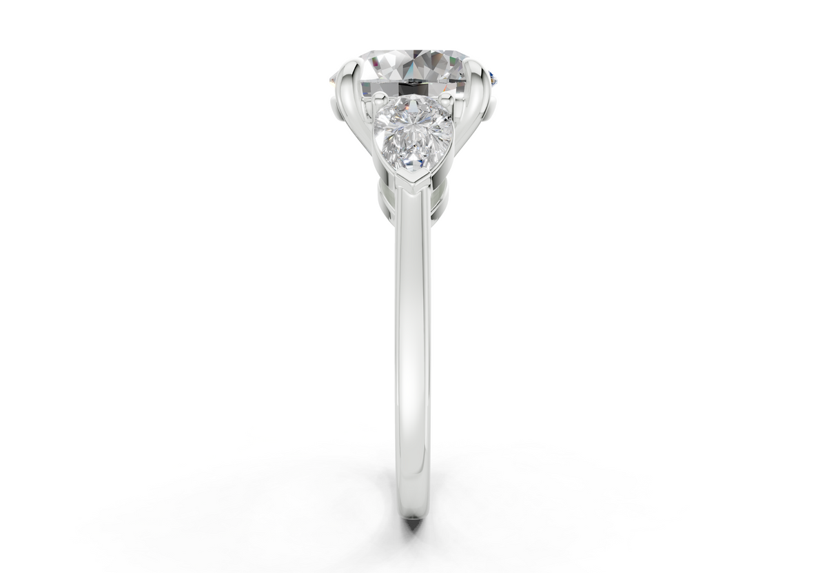 Vara Three Stone Engagement Ring