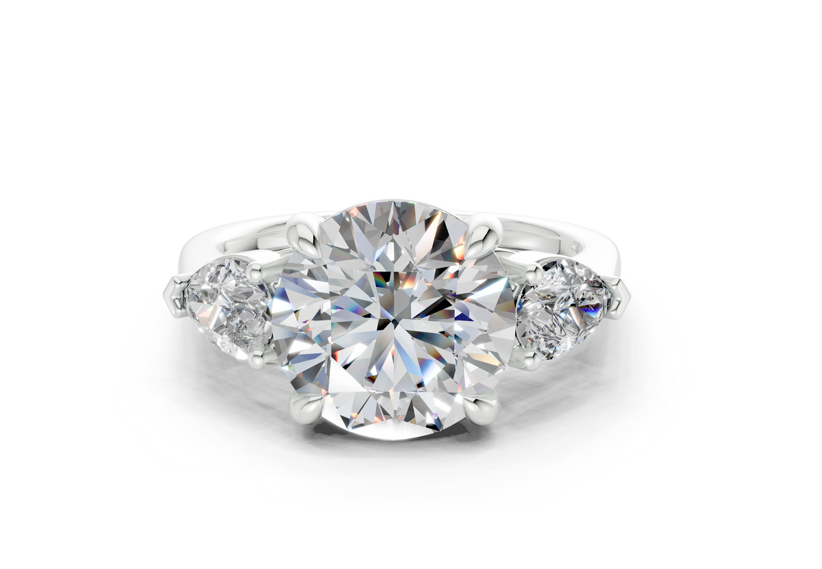 Vara Three Stone Engagement Ring