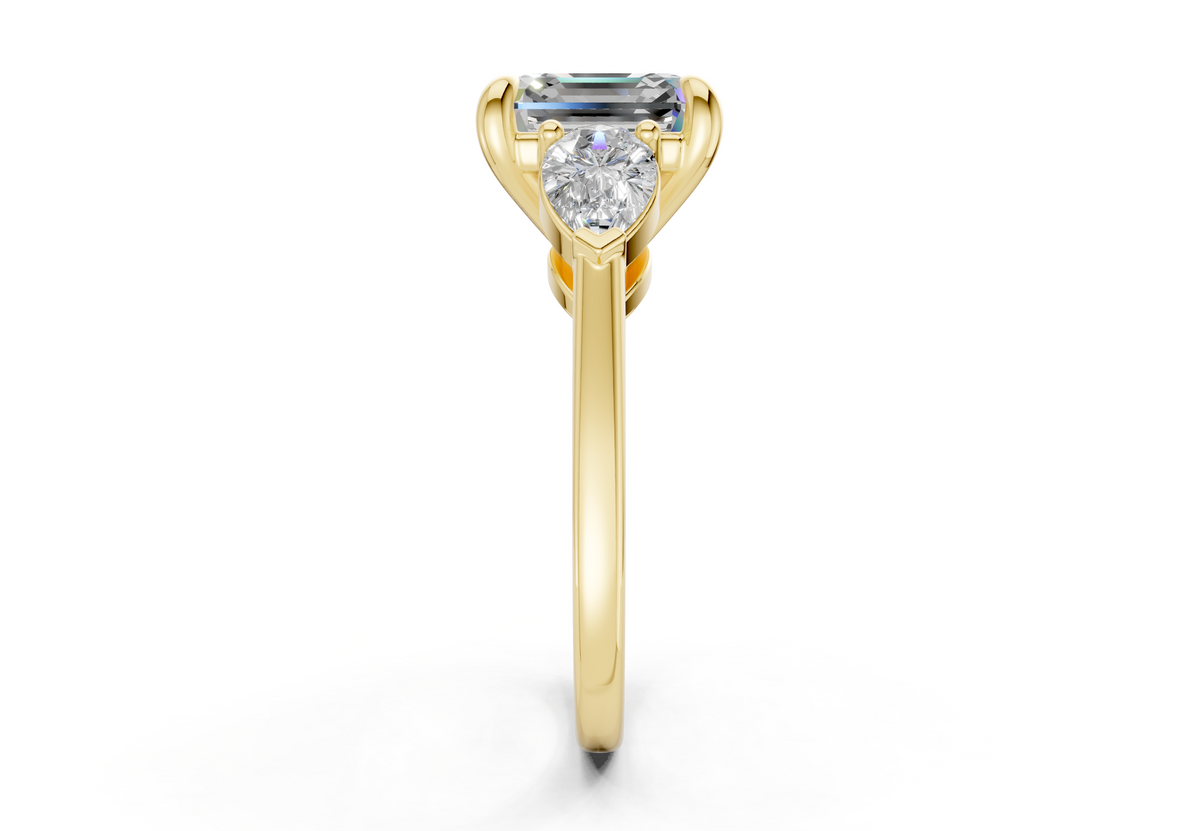 Vara Three Stone Engagement Ring