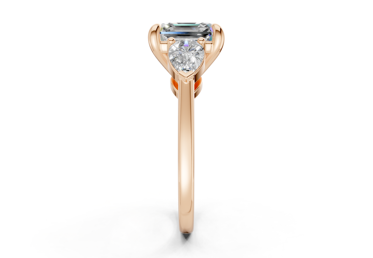 Vara Three Stone Engagement Ring