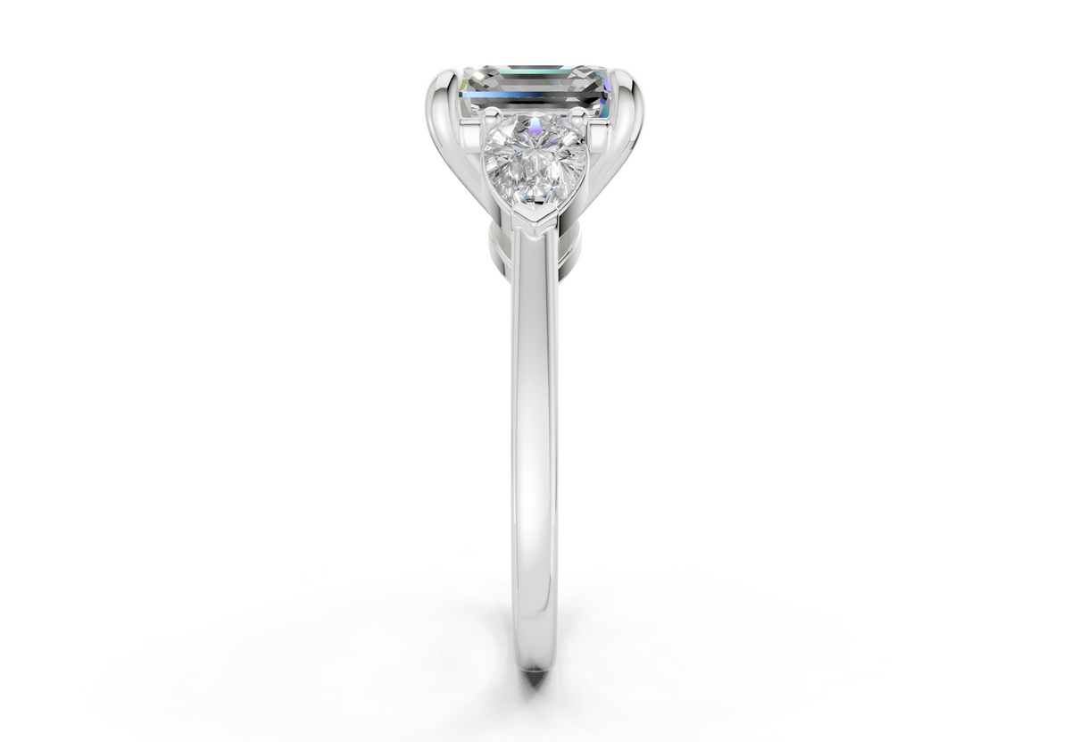 Vara Three Stone Engagement Ring