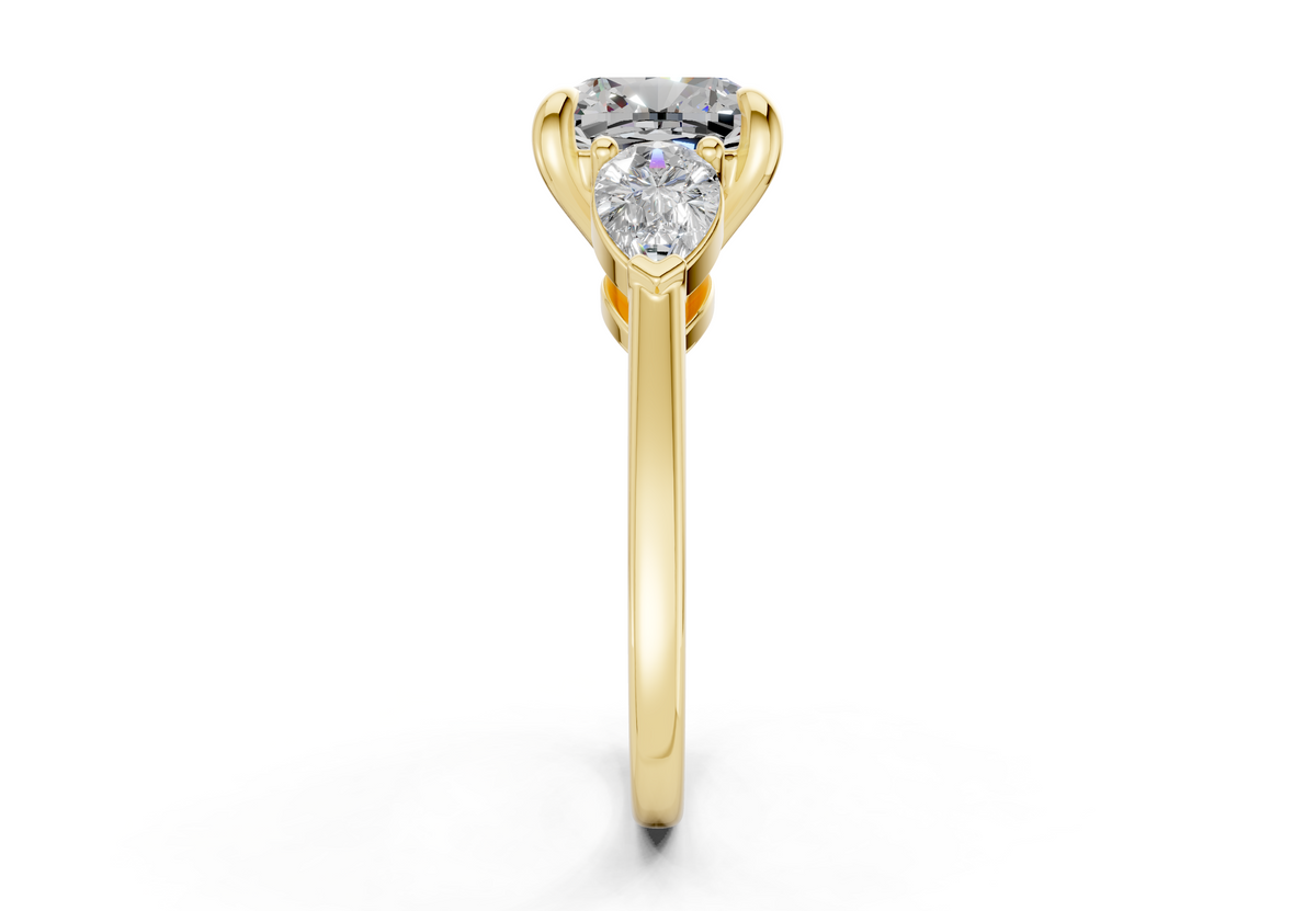Vara Three Stone Engagement Ring