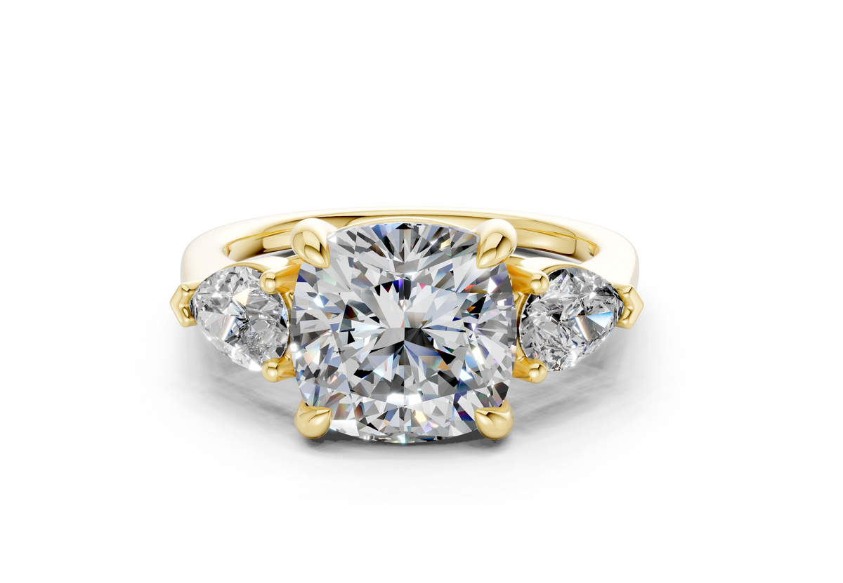 Vara Three Stone Engagement Ring