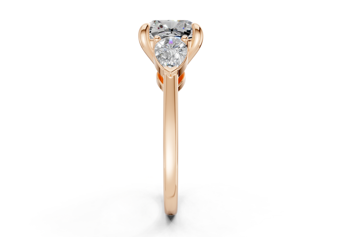 Vara Three Stone Engagement Ring