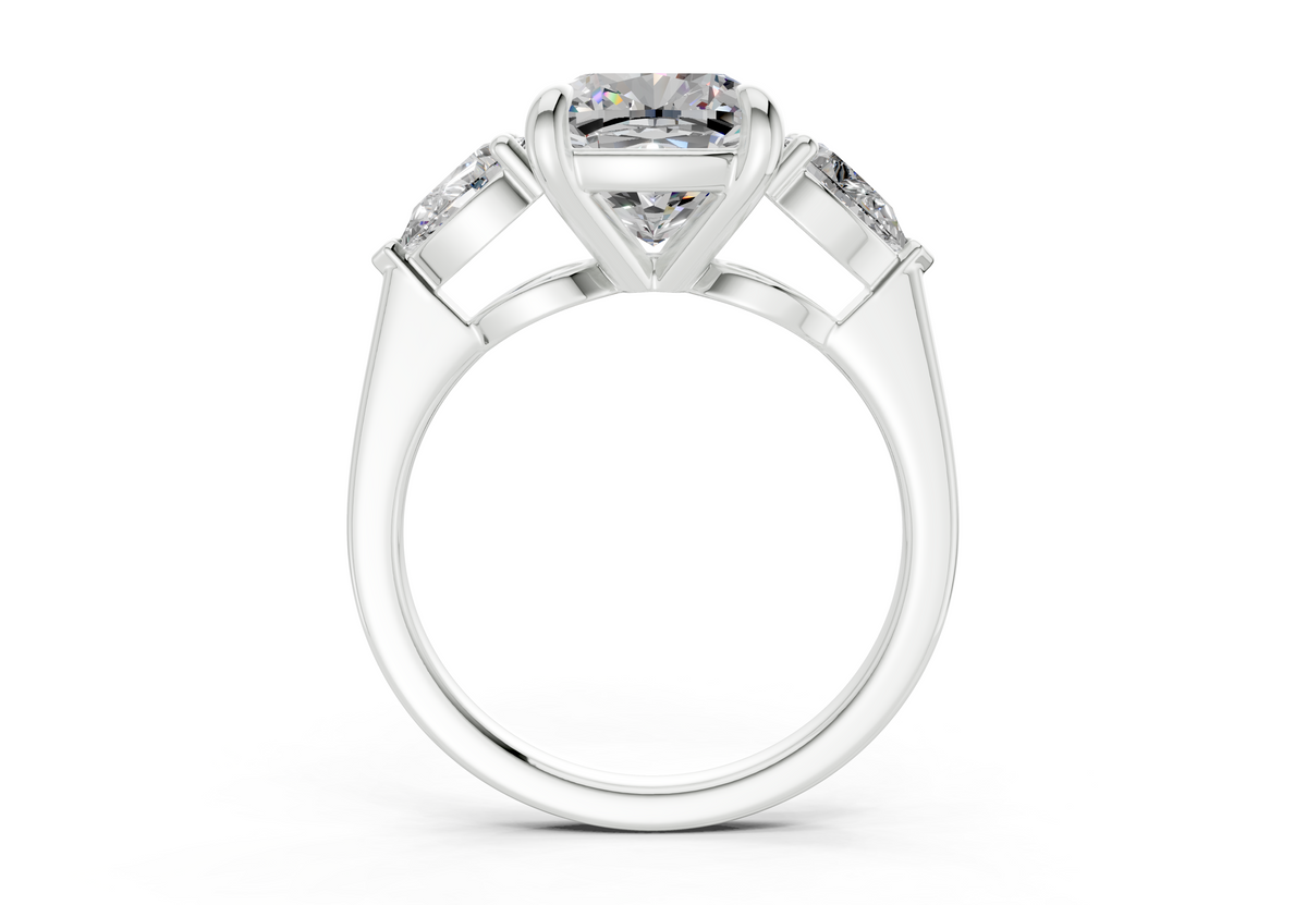 Vara Three Stone Engagement Ring