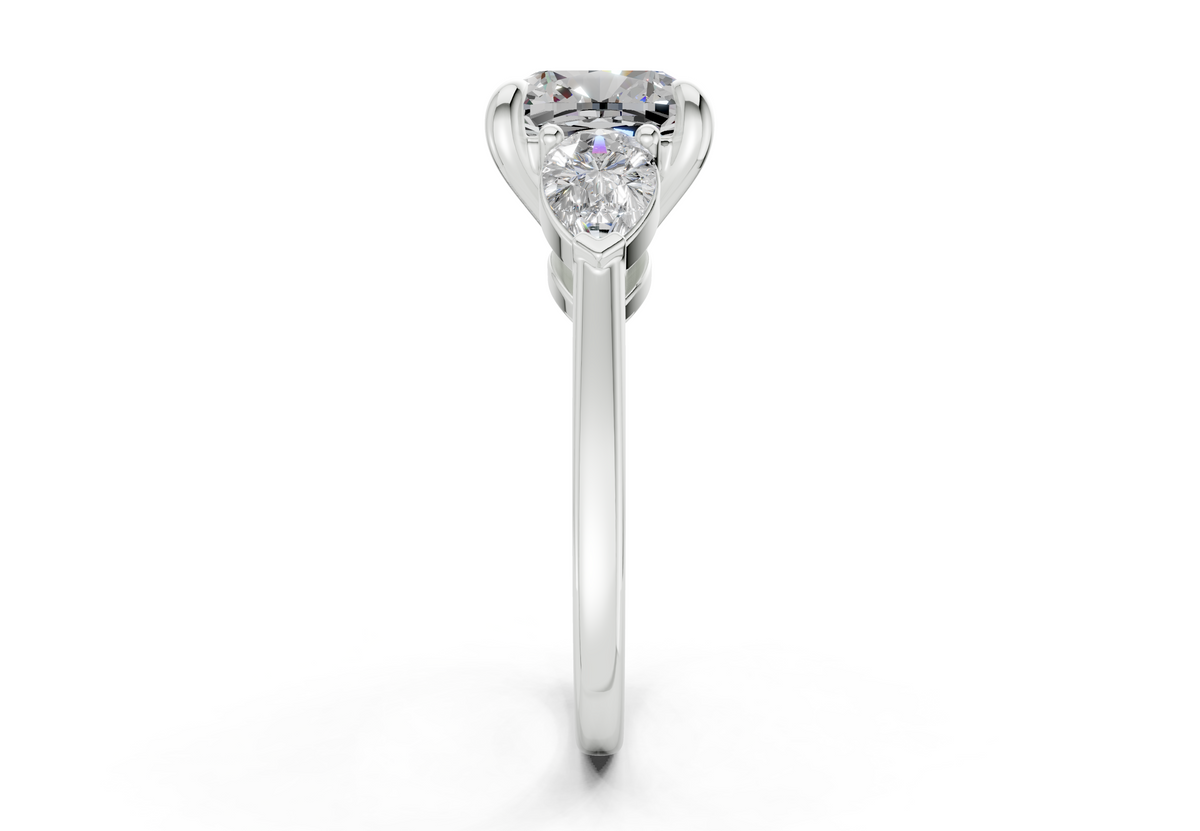 Vara Three Stone Engagement Ring